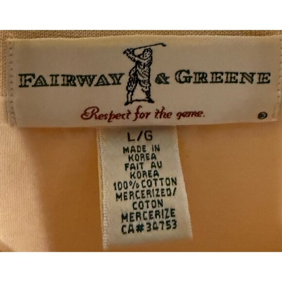 Fairway & Greene Men's Size Large Polo Shirt Mercerized Cotton Quiet Luxury - Picture 3 of 5